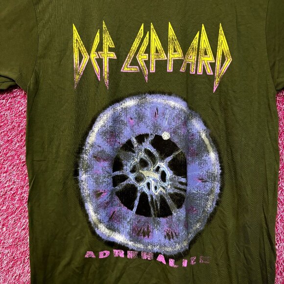 Def Leppard Adrenalize Album Cover Art Heavy Metal Tee L - Picture 2 of 4